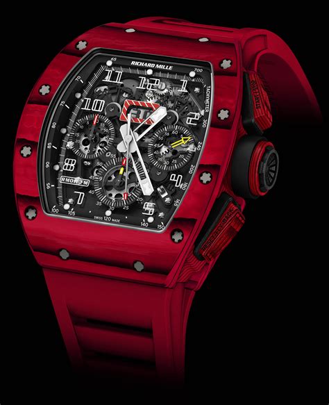 montre richard mille rouge|Montres Richard Mille RM 011 .